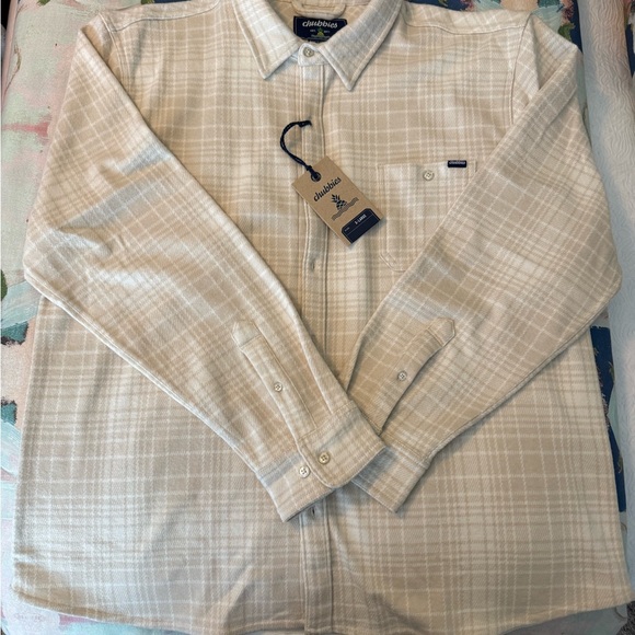 chubbies Other - chubbies NWT Men’s XL Beige Plaid Button-Down Shirt